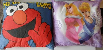 Gratis elmo en prinsessen kussen