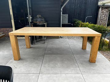 Eettafel eiken fineerlaag