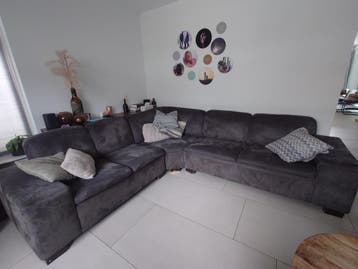 VANDAAG Antraciet/donkergrijze hoekbank - Pronto (2012)