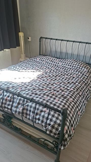 Tweepersoonsbed 180 cm breed - Metaal