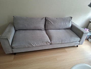 Bank 2,5-zits Microleer Grijs