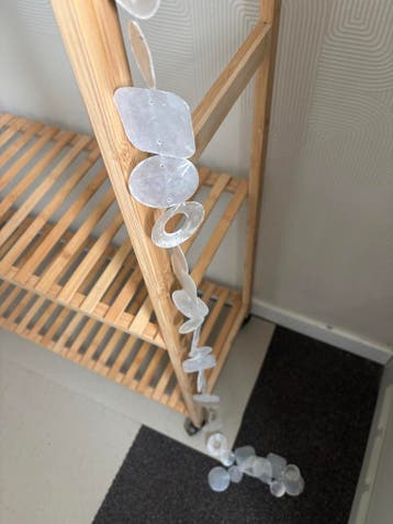 Decoratieve slinger van schelpen - Wit