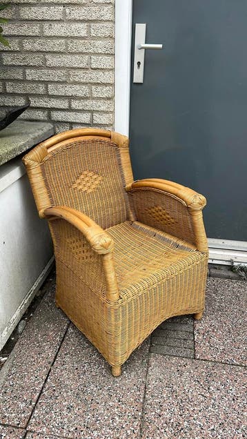 Rotan stoel - Vintage look