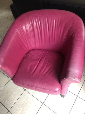 Lederen fauteuil