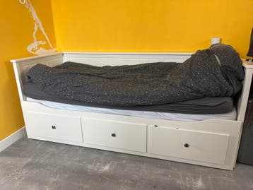 IKEA HEMNES Bedbank met 3 lades, wit, 80x200 cm
