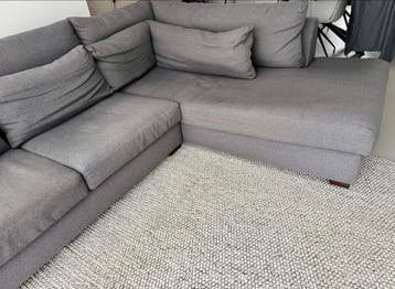 Hoekbank 285x230 grijs