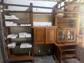 Eikenhouten kaas kast