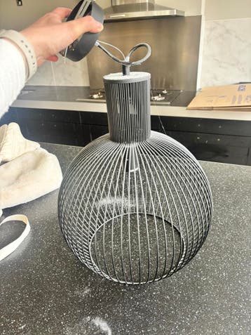 Hanglamp Zwart - 40diameter 50cm hoog