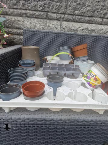 Gratis potjes en glazen