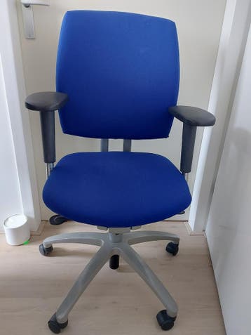 Drabert entrada bureaustoel blauwe bekleding