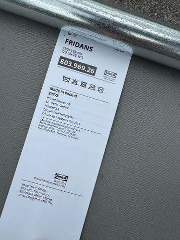 IKEA FRIDANS verduisterende rolgordijnen 180x195 cm (2x)