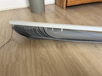 Draaggordijn met lamellen