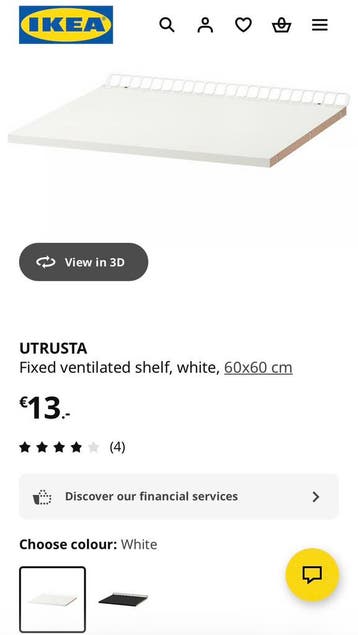 Utrusta plank 60x60cm