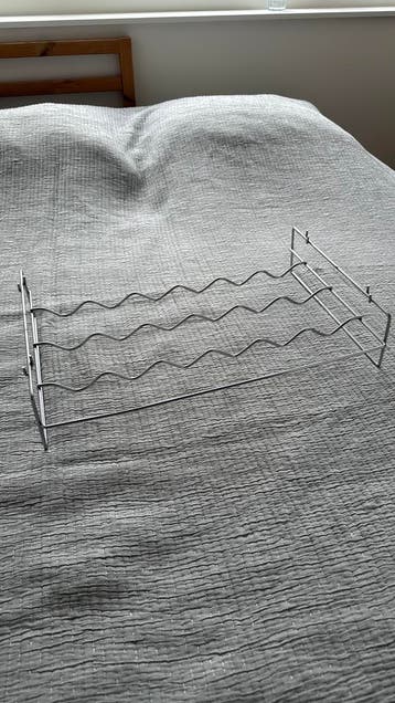 Chroom wijnrekje 6 flessen