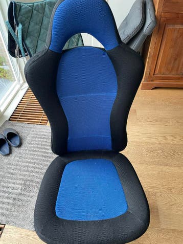 Gaming bureaustoel - Blauw / Zwart