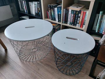Ikea tafeltjes met mand