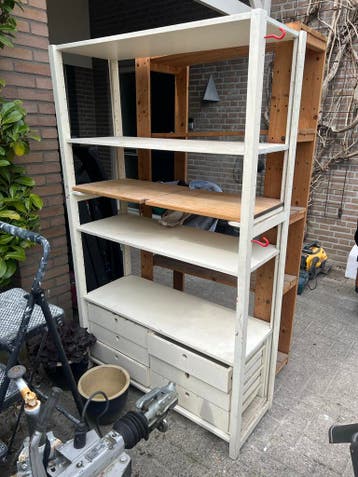 Stevige stellingkast met lades - Ideaal voor opslag