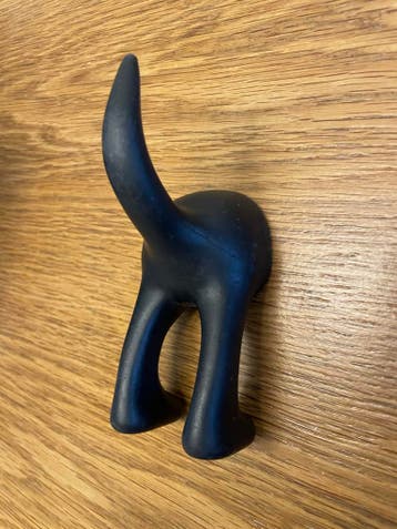 Ikea BASTIS haak, zwart - Hondenstaart kapstokhaak