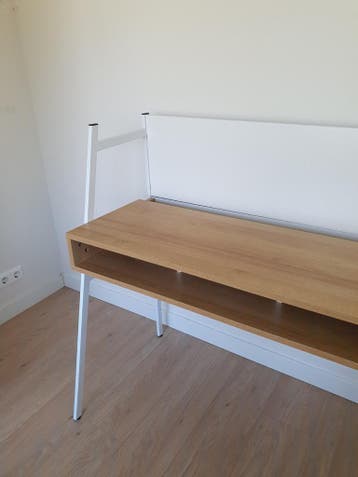 Bureau Buro hout met metaal GRATIS