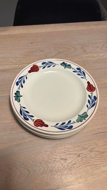 Boerenbont borden 6 stuks gratis