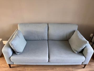 Gratis Petrol blauwe 2 zits bank