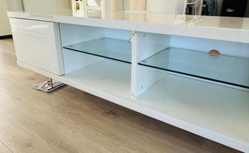 Tv meubel hoogglans wit