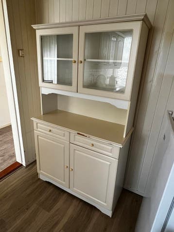 Gratis afhalen: Buffetkast, wit, 110 breed, 182 hoog