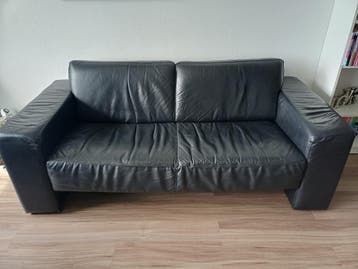 Gratis leren 2,5-zits bank, afhalen.