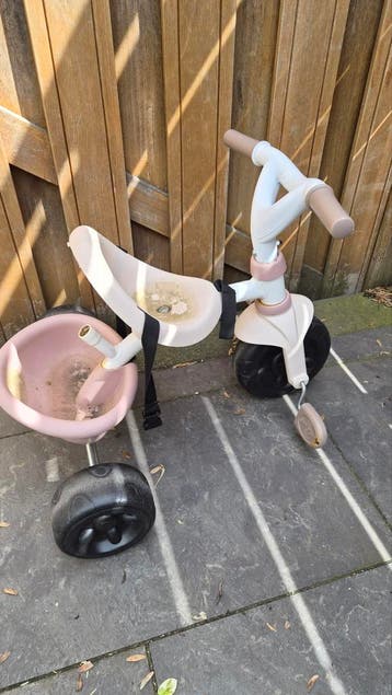 Gratis driewieler met duwstang
