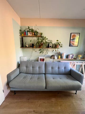 3 zitsbank mid century look