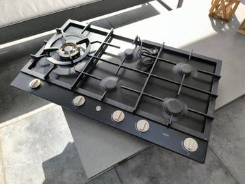 Gaskookplaat 5 pits met wokbrander, 90 cm breed