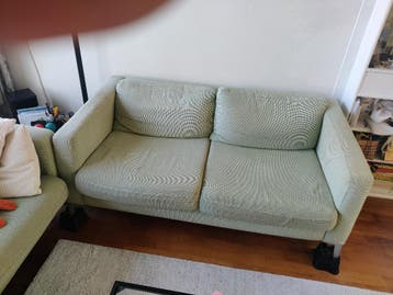 bankstel, twee en driepersoons bank (IKEA Karlstad) Groen