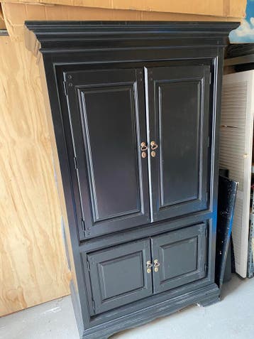 Gratis Zwarte koloniale buffet kast