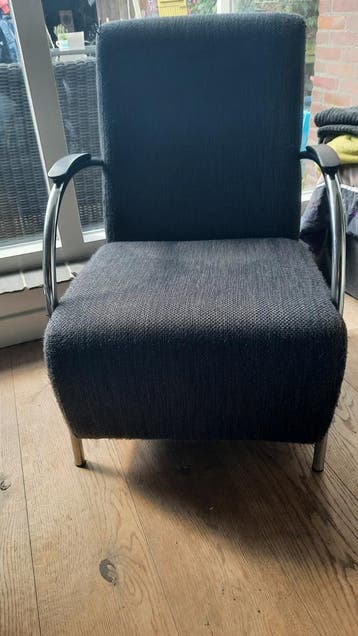 2 fauteuils  donkerblauw