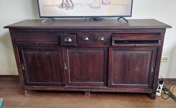 Vintage dressoir - 170 cm breed, 88 cm hoog, 52 cm diep