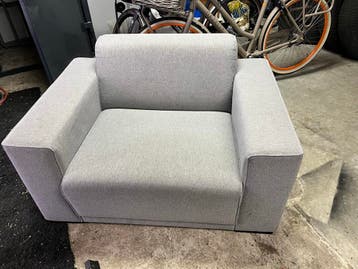 Comfortabele Loveseat - Grijs Stof
