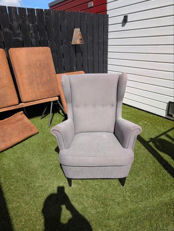 IKEA Strandmon oorfauteuil grijs, gratis!