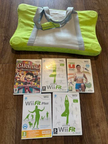 Wii spellen en fit board