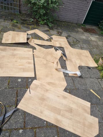 Restanten  6 m2 vinyl vloerbedekking