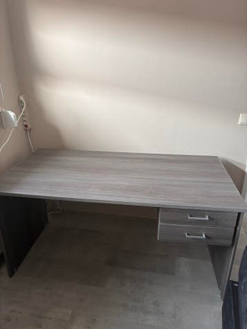 Modern bureau met lades - Grijs/Zwart