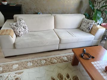 Crèmekleurige 2 en 3 personen zitbanken