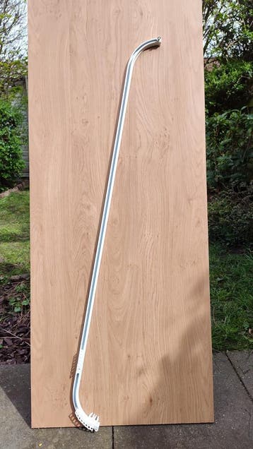 Gordijnrails met boog op uiteindes, 133 cm - Gratis