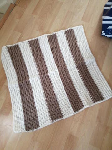 Zelf gehaakte Plaids (nooit gebruikt)