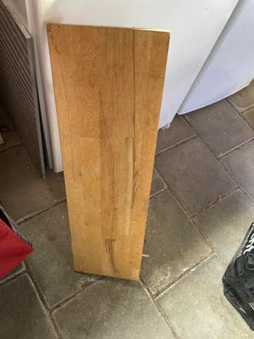 IKEA EKBY massief eiken plank met dragers gratis