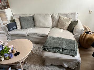 Ikea Ektorp Licht beige hoekbank