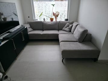 Grijze hoekbank (gratis ophalen)