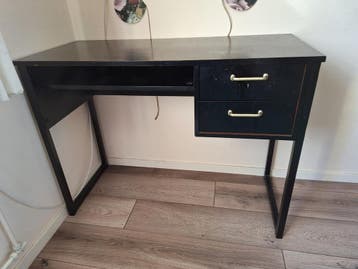 Bureau zwart 2 lades