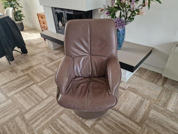 Bruine leren fauteuil