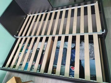 kinderbedbank met 2 lades