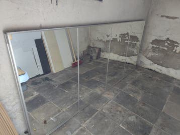 2 spiegel-schuifdeuren voor IKEA Pax kast